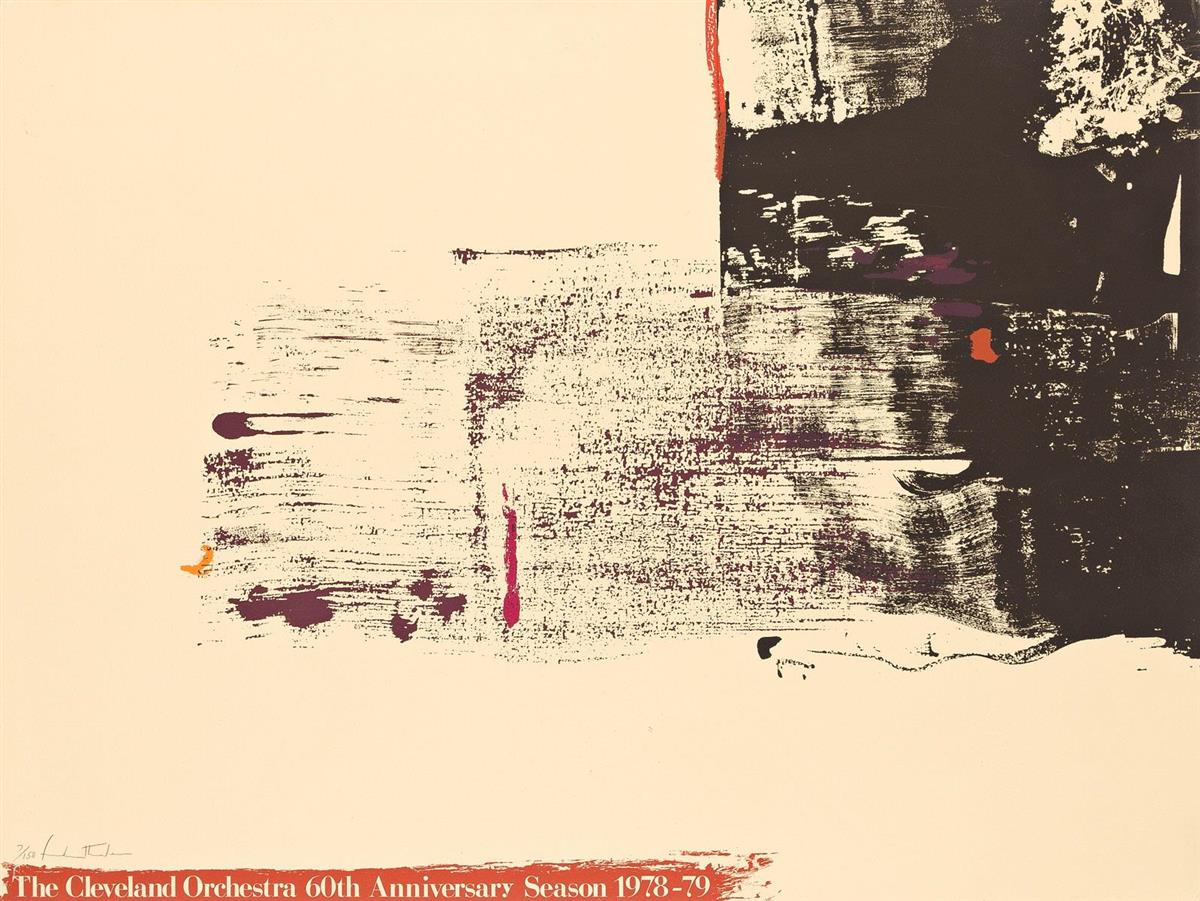 Frankenthaler, Helen (1928-2011) Untitled (Cleveland Orchestra Print).